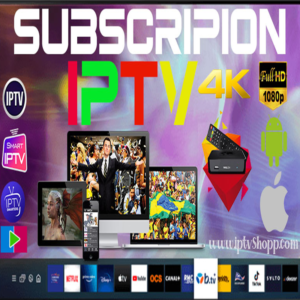 IPTV 4K streaming device with high-definition content displayed on a TV screen